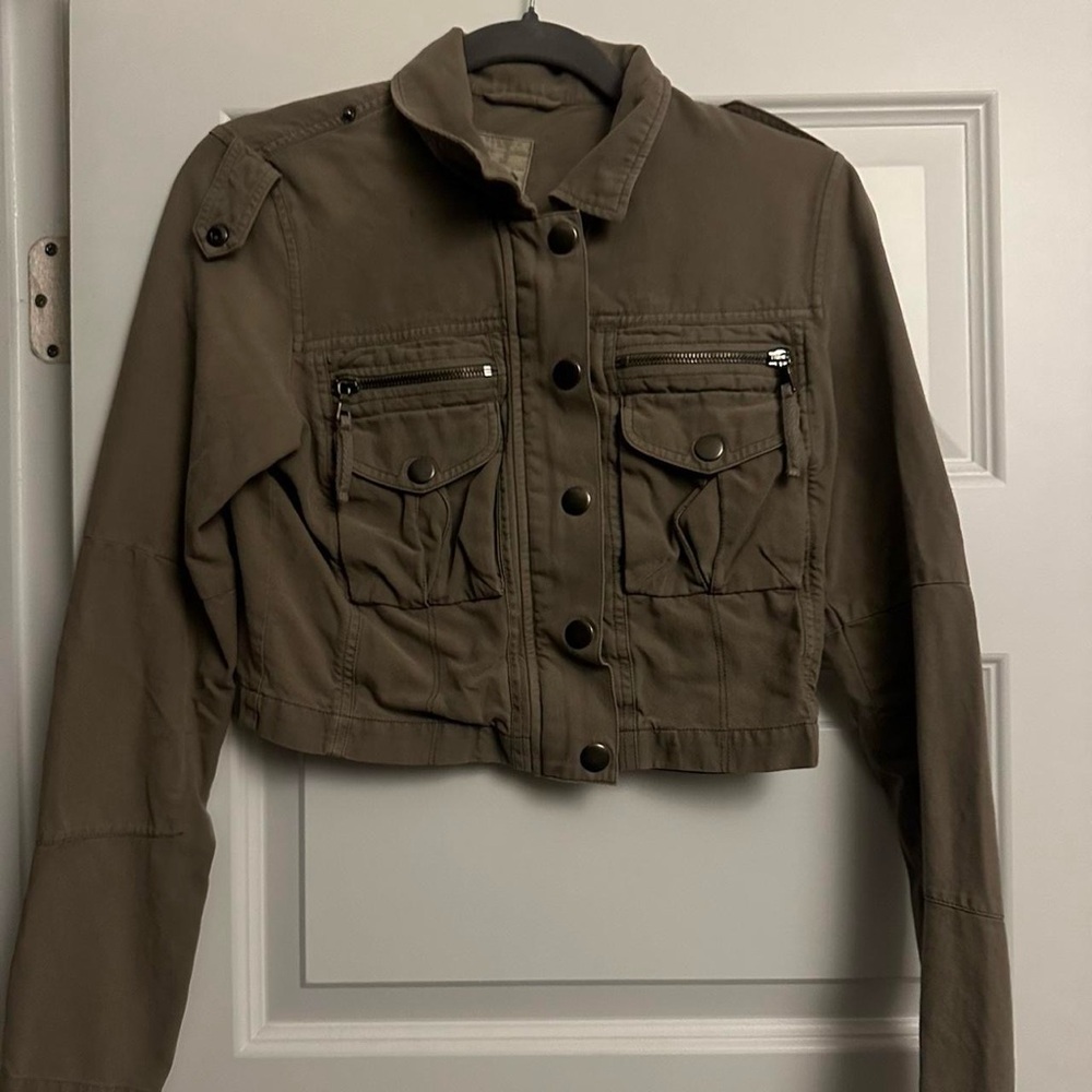 Women's Utility Jacket in Olive Green